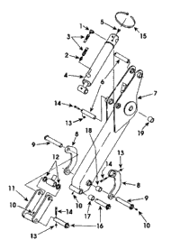 Kubota Tractor B4672A AND BL4690B I01400 Swing Cylinder Service
