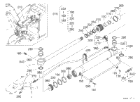 Kubota Tractor KX080-3T F40000 Swing Cylinder And Component Parts