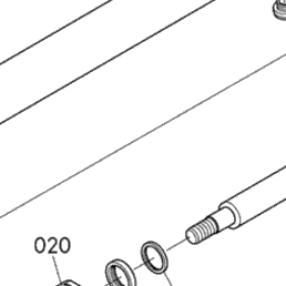 Kubota Tractor LA844 B03000 Cylinder (Bucket) [Component Parts