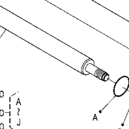 Kubota Tractor LA402-1 B02502 Cylinder (Boom) [Component Parts