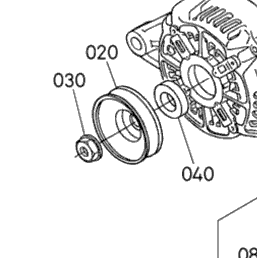 Kubota Tractor B26 A52000 Alternator [A] [Component Parts](Not For