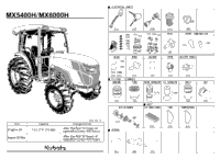 Kubota Tractor MX5400HSTC 000001 Frequently Used Items | Kubota Tractor