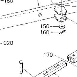 Kubota Tractor L4610DT-HST-C J11000 3-Point Linkage 1(Lower Link