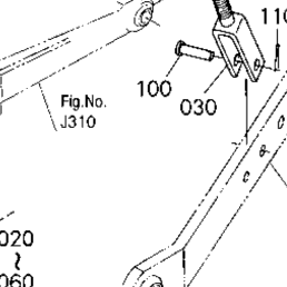 Kubota Tractor B7500D K10100 3-Point Linkage 2(Lift Rod) | Kubota