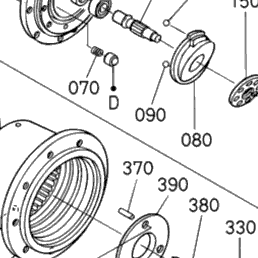 Kubota Tractor KX91-3 C30001 Drive Motor And Component Parts