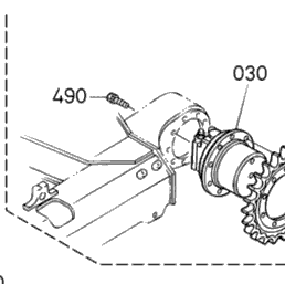 Kubota Tractor KX91-3 C30001 Drive Motor And Component Parts