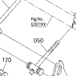 Kubota Tractor RTV-X CREW RTVX4-PDLHS-1 E05000 Brake Rod | Kubota