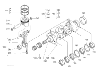 Kubota Tractor M110XDTC 311000 Piston And Crank Shaft | Kubota Tractor