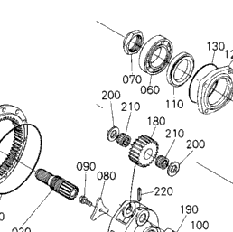 Kubota Tractor L48 E15000 Rear Axle | Kubota Tractor