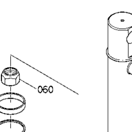 Kubota Tractor LA1154S B03001 Cylinder (Bucket) [Component Parts