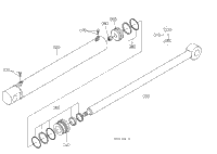 Kubota Tractor BT900 B34001 Cylinder(Bucket) [Component Parts