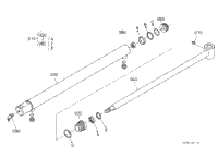 Kubota Tractor LA724 B03000 Cylinder (Bucket) [Component Parts