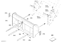 Kubota Tractor LA1944A C00901 Pallet Fork [Option] ## [M1809
