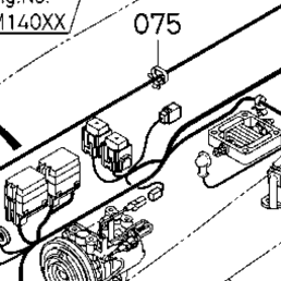 Kubota Tractor M9540HDC12-1 B50502 Electrical Wiring (Engine) [New