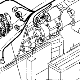 Kubota Tractor M9540HDC12-1 B50502 Electrical Wiring (Engine) [New
