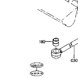 ◯kek Kubota Tractor R410B S06901 Steering Cylinder(Component Parts