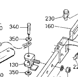 Kubota Tractor L4310F J11004 3-Point Linkage 1 (Lower Link) [New