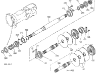 Kubota Tractor M7580DT T11601 Front Drive Shaft 2 (Synchro-Shuttle