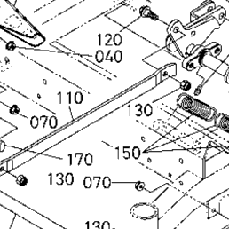 Kubota Tractor Z725KH L10302 Mower Lift Arm | Kubota Tractor