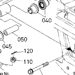 Kubota Tractor RTV-X CAB RTVX2C-PDLHS-1 G14600 Front Suspension
