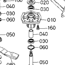 Kubota Tractor RCK54P-724Z(Z724XKW-2) T00702 Pulley Holder/Blade