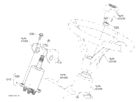 Kubota Tractor BX23S-1 H12200 Steering Cylinder [Component Parts
