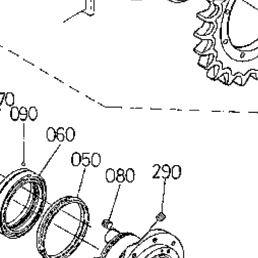 Kubota Tractor KX161-2 S039-1 Drive Motor And Component Parts