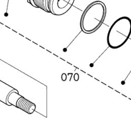 Kubota Tractor LA243A B03000 Cylinder (Bucket) [Component Parts
