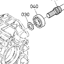 Kubota Tractor ZD326S D11000 Input Shaft | Kubota Tractor