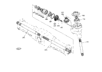 Kubota Tractor M7030DT T08801 Front Drive Shaft [Old Type] ## S.No
