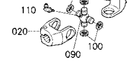 Kubota Tractor RCK72P-331Z(ZD331LP) T00102 Universal Joint