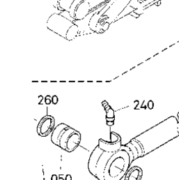 Kubota Tractor KX033-4 F20002 Bucket Cylinder And Component Parts