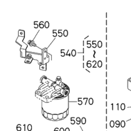 Kubota Tractor KX040-4 A30001 Fuel Pump And Piping(1) | Kubota Tractor