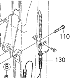 Kubota Tractor BT1000BV B89000 Thumb Arm Kit [Option] ## [Bt4598