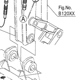 Kubota Tractor BT1000BV B89000 Thumb Arm Kit [Option] ## [Bt4598