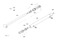 Kubota Tractor LA513 B03000 Cylinder (Bucket) [Component Parts