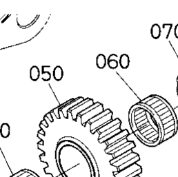 Kubota Tractor LX3520SUHSDC U83504 Mid Pto (Gear) (W/G No.B1017