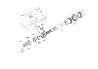 Kubota Tractor M7030DT T08801 Front Drive Shaft [Old Type] ## S.No