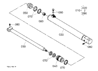 Kubota Tractor LA450-C B03004 Cylinder (Bucket) [Component Parts