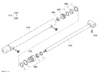 Kubota Tractor LA765 B03000 Cylinder (Bucket) [Component Parts