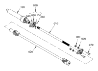 Kubota Tractor B2714C A00200 Male Quick Hitch And Subframe