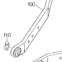Kubota Tractor L2900F T11900 3-Point Linkage 1 (Lower Link