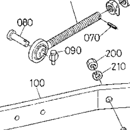 Kubota Tractor L2900F T11900 3-Point Linkage 1 (Lower Link