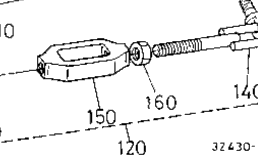 Kubota Tractor L2900F T11900 3-Point Linkage 1 (Lower Link