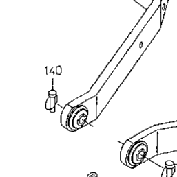 Kubota Tractor L2350F T09601 3-Point Linkage 1 (Lower Link And Top