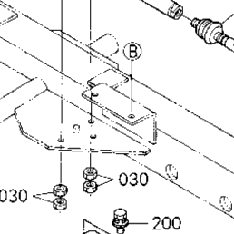 Kubota Tractor M6800/M6800S H16001 Tie Rod/Steering Cylinder