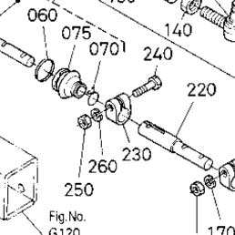 Kubota Tractor M6800/M6800S H16001 Tie Rod/Steering Cylinder