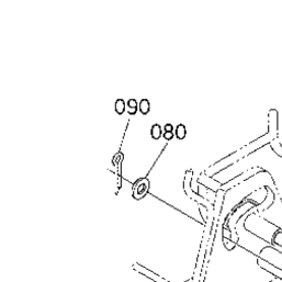 Kubota Tractor KX033-4 D60001 Control Lever (Safety Lock Lever