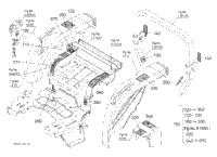 Kubota Tractor L4330DT/GST/HST(C) R11001 Label (Rear) [Manual T/M