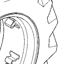 Kubota Tractor M5040HD R12001 Rear Wheel (14.9-28) | Kubota Tractor